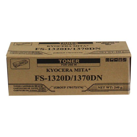 Compatibles - Generic Copier GTK-172 Non-OEM New Build Black Toner Cartridge (Alternative for Kyocera TK-172) (240 gm) (7,200 Yield)