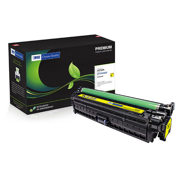 MSE MSE022152214 Remanufactured Yellow Toner Cartridge (Alternative for HP CE742A 307A) (7,300 Yield)