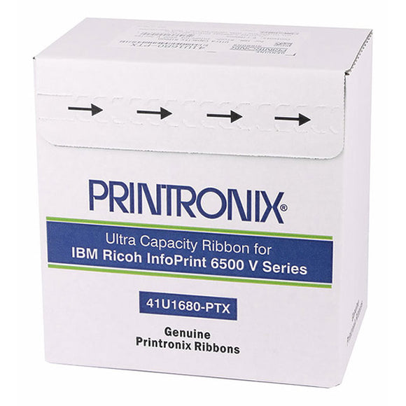Printronix 41U1680-PTX Ultra Capacity Spool Ribbon (90M Characters) (6 Rbn/Box)
