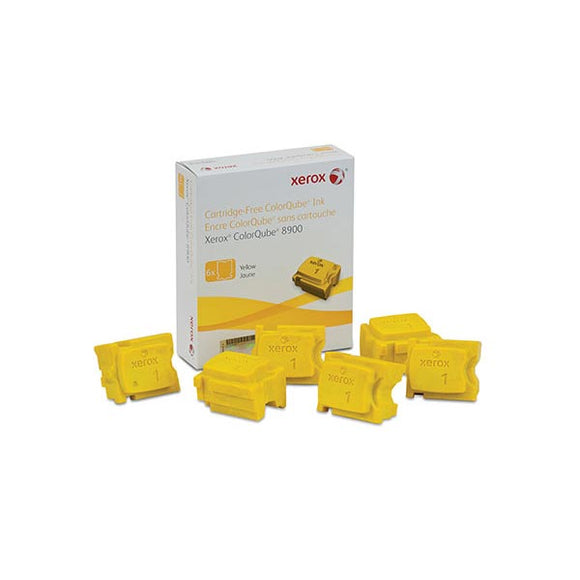 Xerox 108R01016 Yellow Solid Ink (6 Sticks/Box) (Total Box Yield 16,900)