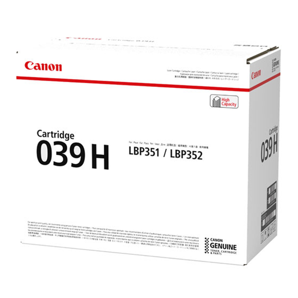 Canon 0288C001AA (CRG-039H) High Yield Toner Cartridge (25,000 Yield) - Technology Inks Pro, LLC.