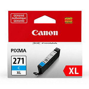 Canon 0337C001 (CLI-271XL) High Yield Cyan Ink Cartridge (10.8ml)