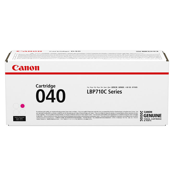 Canon 0456C001AA (CRG-040) Magenta Toner Cartridge (5,400 Yield) - Technology Inks Pro, LLC.