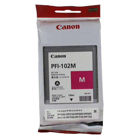 Canon 0897B001AA (PFI-102M) Magenta Ink Tank (130 ml)