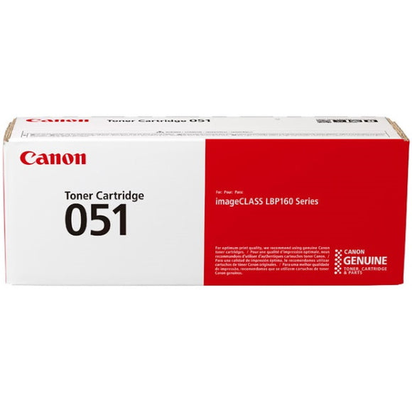 Canon 2168C001AA (CRG-051BK) Black Toner Cartridge (1,700 Yield) - Technology Inks Pro, LLC.
