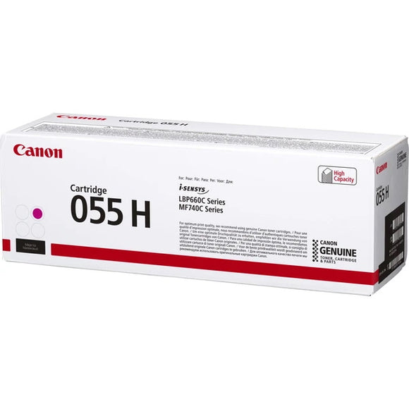 Canon 3018C001AA (CRG-055 M H) High Yield Magenta Toner Cartridge (5,900 Yield) - Technology Inks Pro, LLC.