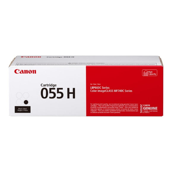 Canon 3020C001AA (CRG-055 BK H) High Yield Black Toner Cartridge (7,600 Yield) - Technology Inks Pro, LLC.