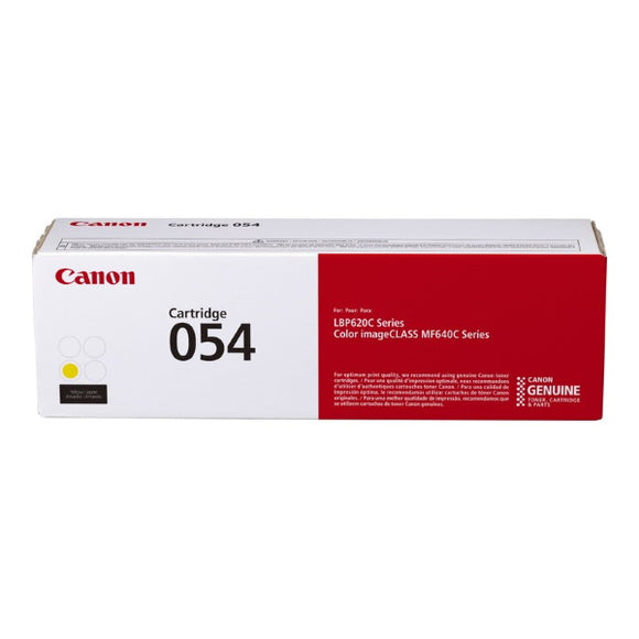 Canon 3021C001AA (CRG-054 Y) Yellow Toner Cartridge (1,200 Yield)