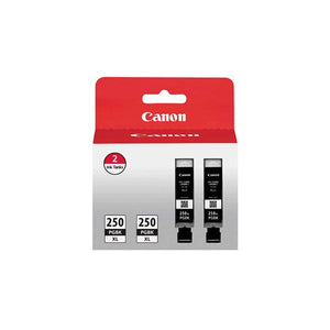 Canon 6432B004 (PGI-250XL) High Yield Pigment Black Ink Twin Pack (Includes 2 of OEM# 6432B001)