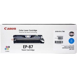 Canon 7432A005BA (EP-87) Cyan Toner Cartridge (4,500 Yield) - Technology Inks Pro, LLC.