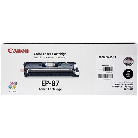 Canon 7433A005BA (EP-87) Black Toner Cartridge (5,000 Yield) - Technology Inks Pro, LLC.