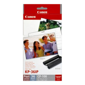 Canon 7737A001 (KP-36IP) Color Ink Cartridge (Includes 36 Sheets of 4" x 6" Glossy Photo Paper)