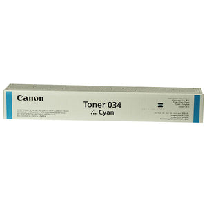 Canon 9453B001AA (CRG-034) Cyan Toner Cartridge (7,300 Yield) - Technology Inks Pro, LLC.