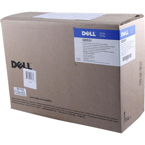 Dell GD531 Use and Black Toner Cartridge (OEM# 341-2918 310-7236) (10,000 Yield)