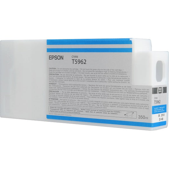 Epson T596200 Cyan Ultrachrome HDR Ink Cartridge (350 ml)