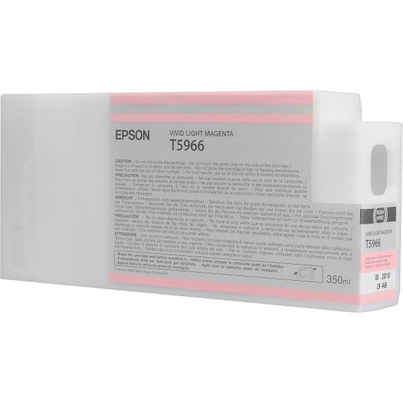 Epson T596600 Vivid Light Magenta Ultrachrome HDR Ink Cartridge (350 ml)