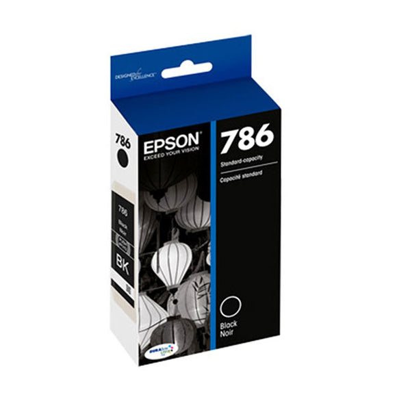 Epson T786120-S (786) DURABrite Ultra Black Ink Cartridge (900 Yield)