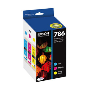 Epson T786520-S (786) DURABrite Ultra Cyan/Magenta/Yellow Ink Cartridge Multipack (3 x 800 Yield)
