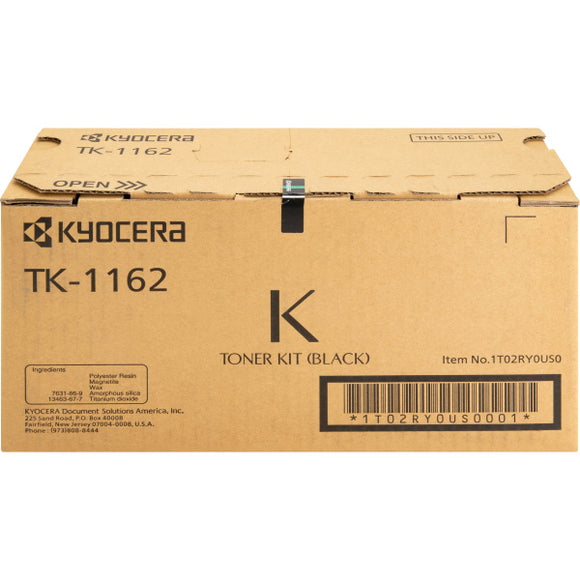Kyocera TK-1162 Black Toner Cartridge (7,200 Yield)