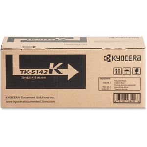 Kyocera TK-5142K Black Toner Cartridge Includes Waste Container (7,000 Yield)