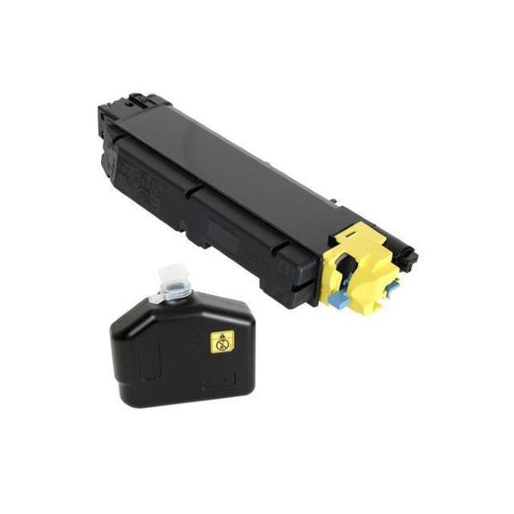 Kyocera TK-5142Y Yellow Toner Cartridge Includes Waste Container (5,000 Yield)