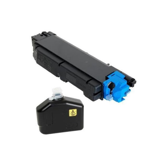 Kyocera TK-5152C Cyan Toner Cartridge (Includes Waste Container) (10,000 Yield)
