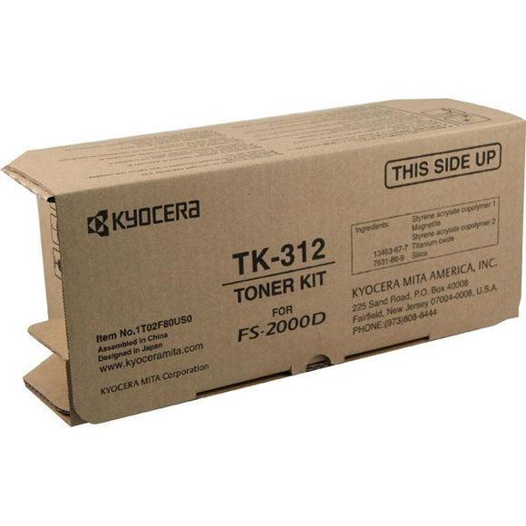 Kyocera TK312 Toner Cartridge Includes Waste Bottle (12,000 Yield)