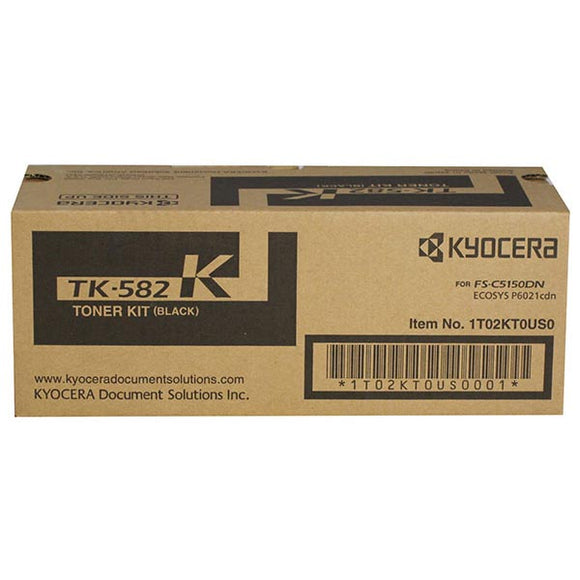 Kyocera TK582K Black Toner Cartridge (3,500 Yield)