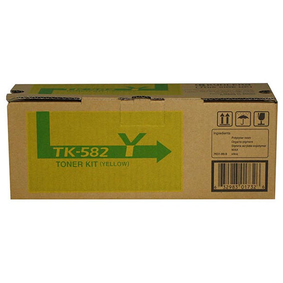 Kyocera TK582Y Yellow Toner Cartridge (2,800 Yield)