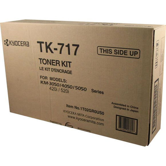 Kyocera TK717 Toner Cartridge Includes 2 Waste Toner Containers (34,000 Yield)