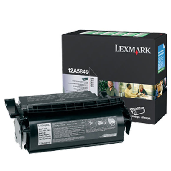 Lexmark 12A5849 High Yield Return Program Toner Cartridge for Label Applications (25,000 Yield)