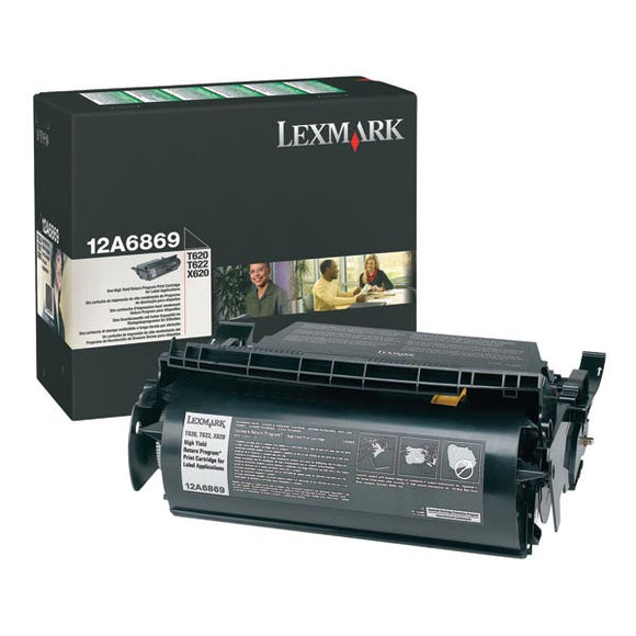 Lexmark 12A6869 High Yield Return Program Toner Cartridge for Label Applications (30,000 Yield)