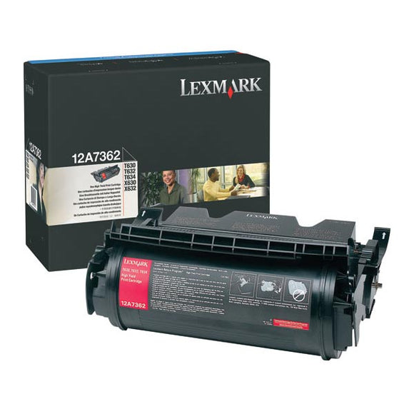 Lexmark 12A7362 High Yield Toner Cartridge (21,000 Yield)