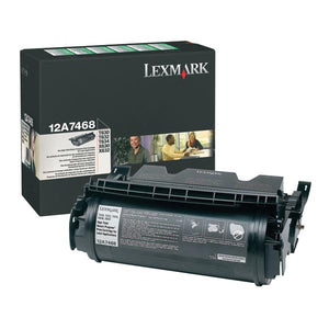 Lexmark 12A7468 High Yield Return Program Toner Cartridge for Label Applications (21,000 Yield)