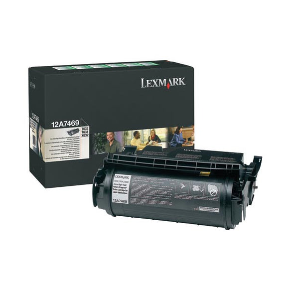 Lexmark 12A7469 Extra High Yield Return Program Toner Cartridge for Label Applications (32,000 Yield)