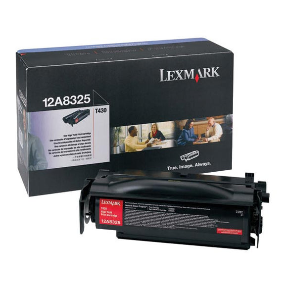 Lexmark 12A8325 High Yield Toner Cartridge (12,000 Yield)