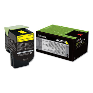 Lexmark 70C0XYG (700XYG) Extra High Yield Yellow Return Program Toner Cartridge for US Government (4,000 Yield) (TAA Compliant Version of 70C1XY0)