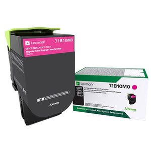 Lexmark 71B10M0 Magenta Return Program Toner Cartridge (2,300 Yield)