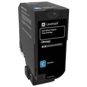 Lexmark 74C00CG Cyan Return Program Toner Cartridge for US Government (3,000 Yield) (TAA Compliant Version of 74C10C0)