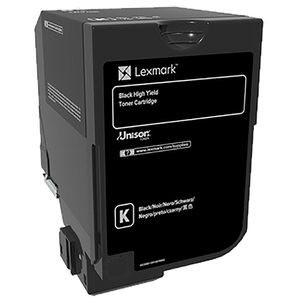 Lexmark 74C0H10 High Yield Black Toner Cartridge (20,000 Yield)