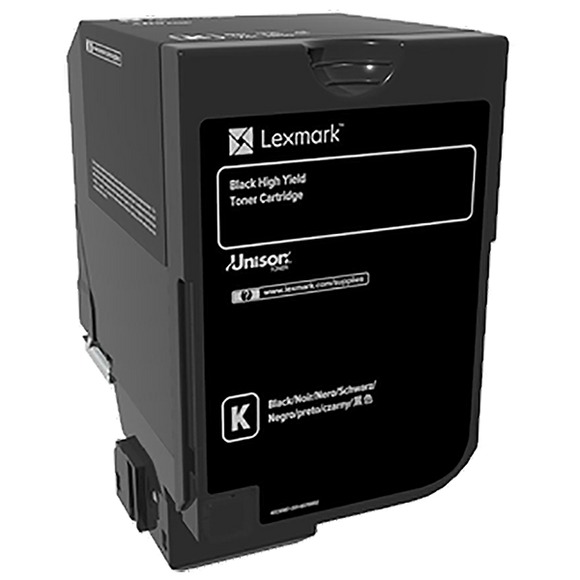 Lexmark 74C0H10 High Yield Black Toner Cartridge (20,000 Yield)