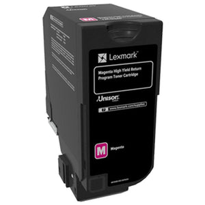 Lexmark 74C0HMG High Yield Magenta Return Program Toner Cartridge for US Government (12,000 Yield) (TAA Compliant Version of 74C1HM0)