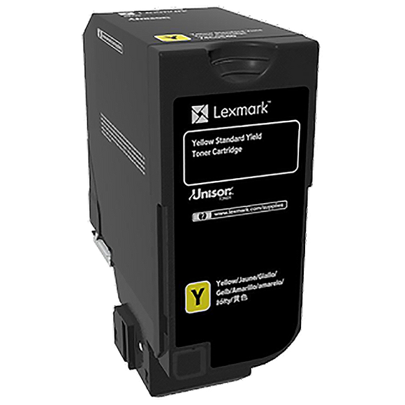 Lexmark 74C0S40 Yellow Toner Cartridge (7,000 Yield)