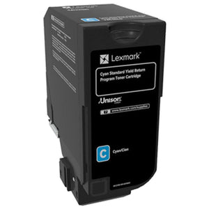 Lexmark 74C0SCG Cyan Return Program Toner Cartridge for US Government (7,000 Yield) (TAA Compliant Version of 74C1SC0)