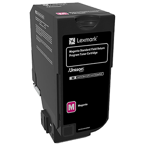 Lexmark 74C1SM0 Magenta Return Program Toner Cartridge (7,000 Yield)