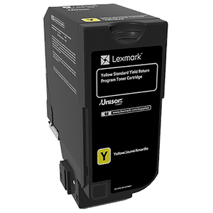 Lexmark 74C1SY0 Yellow Return Program Toner Cartridge (7,000 Yield)