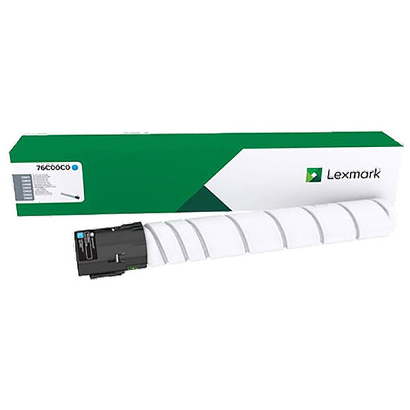 Lexmark 76C00C0 Cyan Toner Cartridge (11,500 Yield)