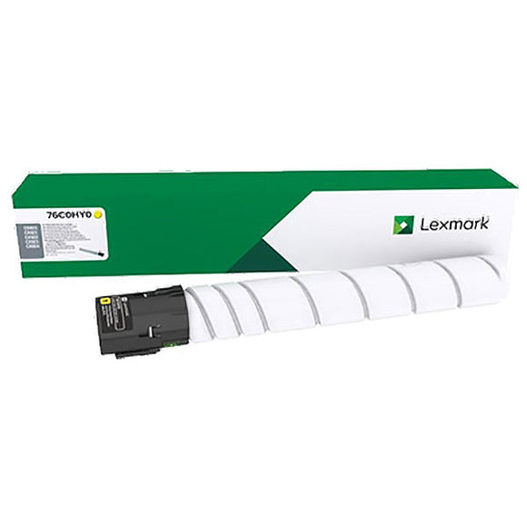 Lexmark 76C0HY0 High Yield Yellow Toner Cartridge (34,000 Yield)