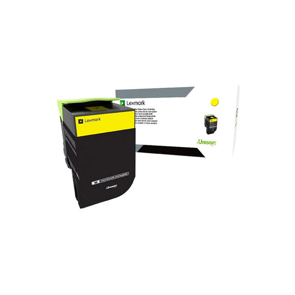 Lexmark 80C0X40 (800X4) Extra High Yield Yellow Toner Cartridge (4,000 Yield)