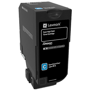 Lexmark 84C0H20 High Yield Cyan Toner Cartridge (16,000 Yield)